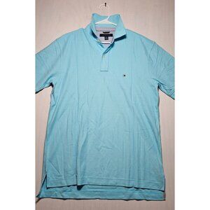 Tommy Hilfiger Polo Shirt Men’s Large Light Blue Short Sleeve New Without Tag